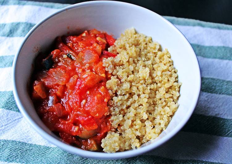 Pisto con quinoa