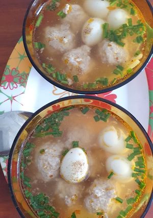 Hình của món Xíu mại bánh mì.