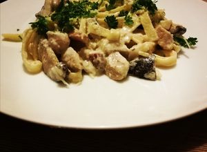 Shiitake gombás tagliatelle recept fotója