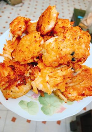 Hình của món Tôm chiên dừa.