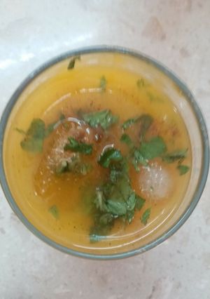 A picture of Zingy mango mocktail.
