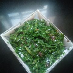 A picture of Fried sukuma wiki.
