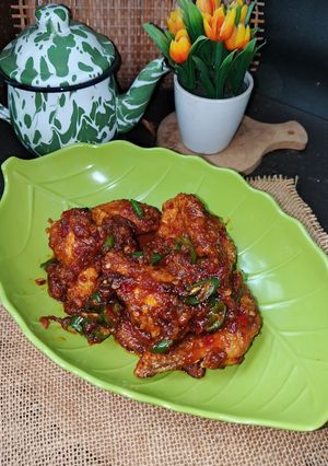 Foto resep Ayam Tumis Cabe Hijau