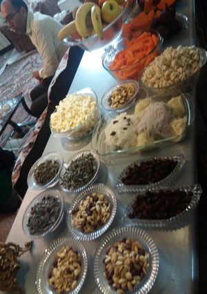عکسی از دستور میز یلدا
