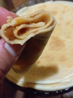 Una foto de Panqueques de dulce de leche