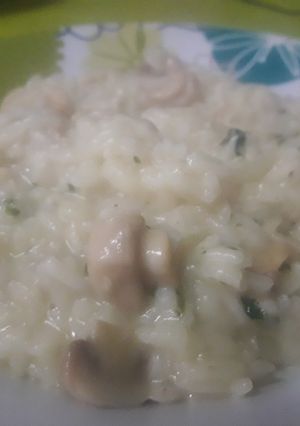 Una foto de Risotto con champiñones