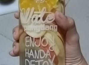 Hình của món Detox cam táo chanh.