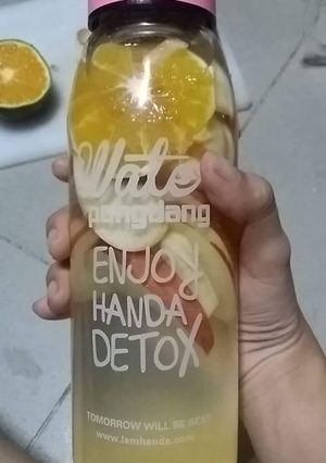 Hình của món Detox cam táo chanh.