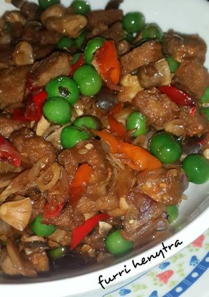 Foto resep Oseng Oncom Leunca Jamur