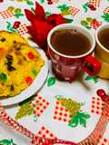 Chocolate Caliente Cremoso 🍫☕  Acompañado de Queque Inglés Navideño  🍰