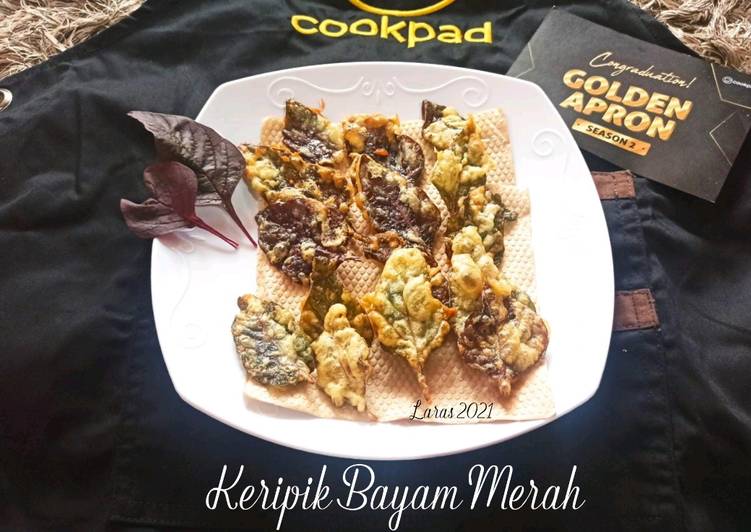 Resep Unik Keripik Bayam Merah Praktis Enak