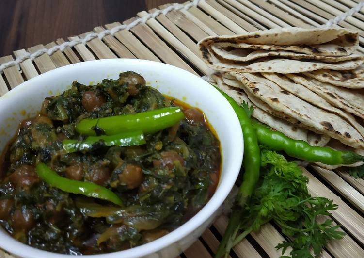 Recipe of Any-night-of-the-week Kale Chane Ka Saag