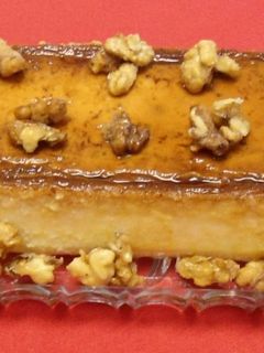 Una foto de Pastel de queso con nueces caramelizadas