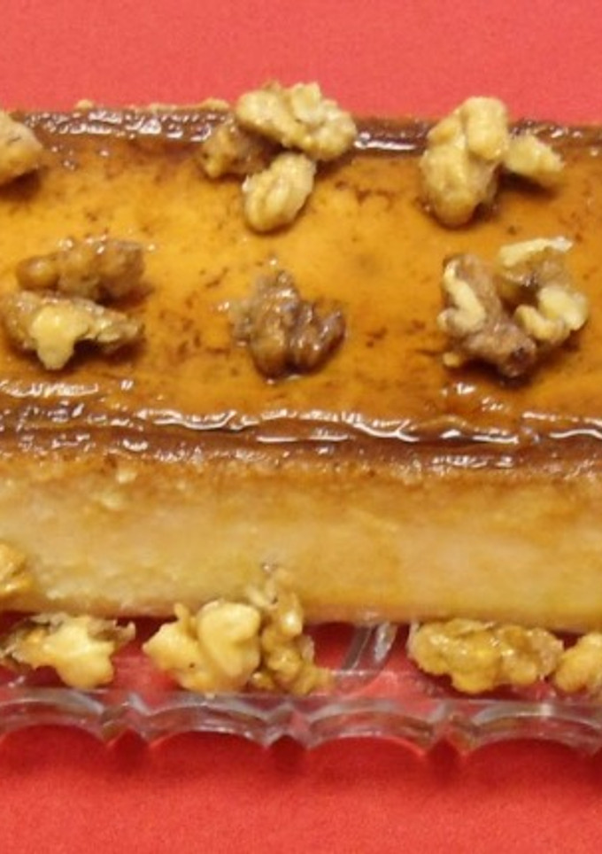Una foto de Pastel de queso con nueces caramelizadas