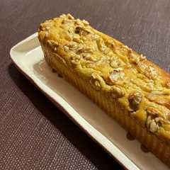 Una foto de Budín de banana y nuez con harina de almendras