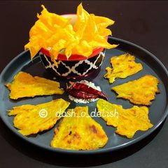 ODIA KAKHARU PHULA PITHA / PUMPKIN FLOWER FRITTERS A picture of ODIA KAKHARU PHULA PITHA / PUMPKIN FLOWER FRITTERS.