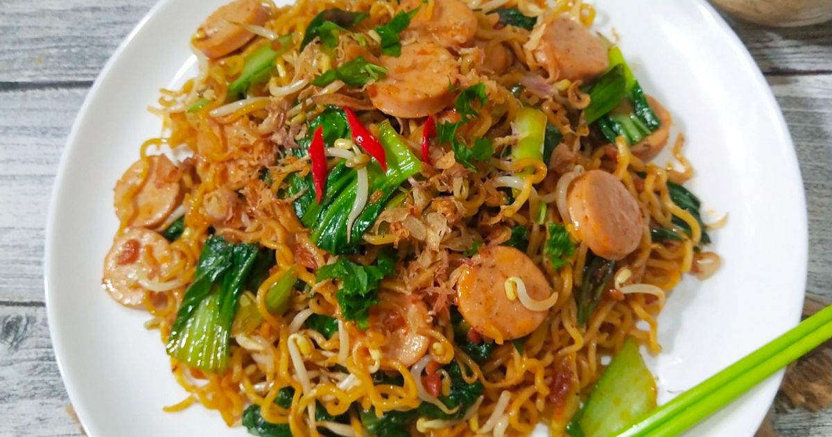 Bakmie Goreng Sosis Tuna