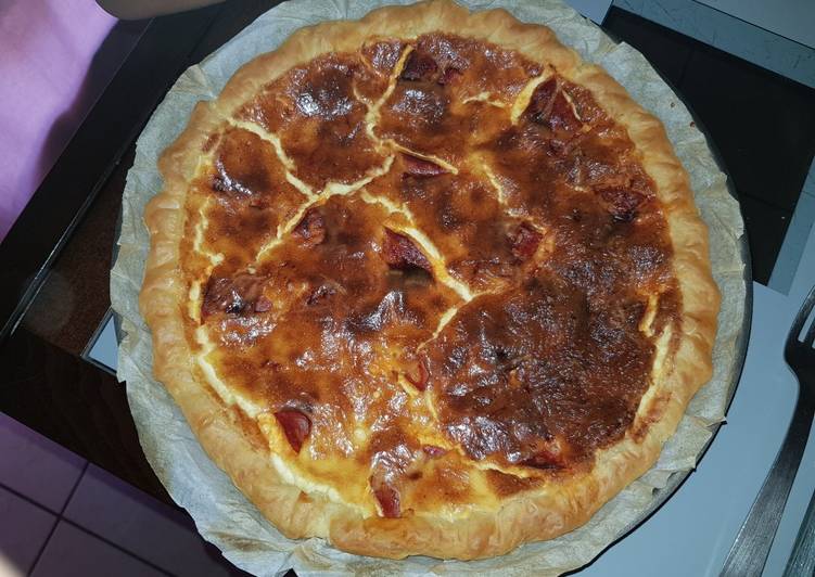 Recette: Quiche au chorizo