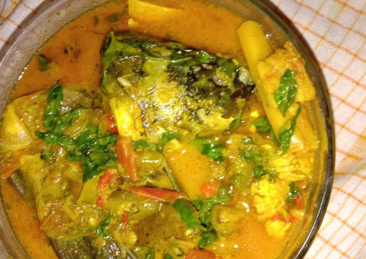 Resep Ikan mas kuah santan Lezat