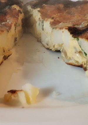 Una foto de Tortilla de papas saludable