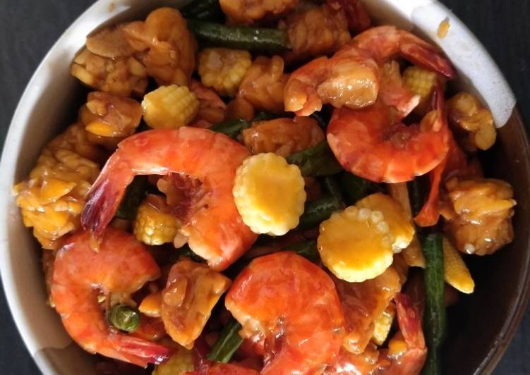 Cara mudah Menyiapkan Tumis Cang.pe.dang.gung with saos tiram, Lezat