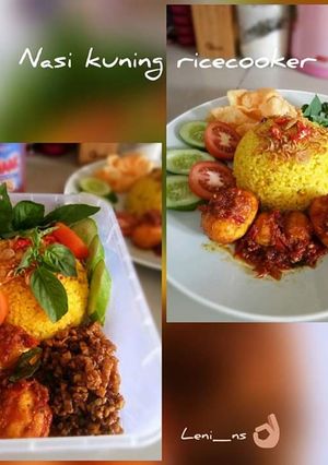 Foto resep Nasi uduk/nasi kuning ricecooker