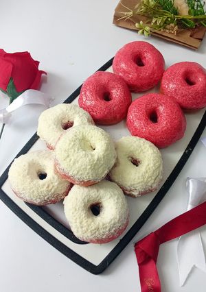 Foto resep Donat Maizena Merah Putih