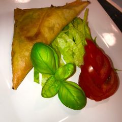 A picture of Vegetarian Samosa.