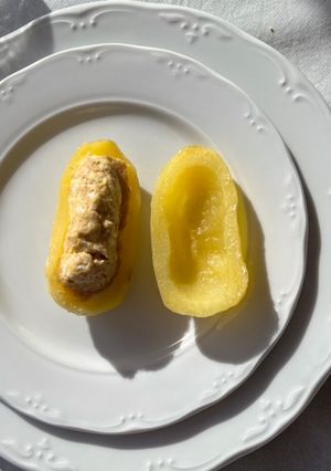 Una foto de Patatas rellenas al horno
