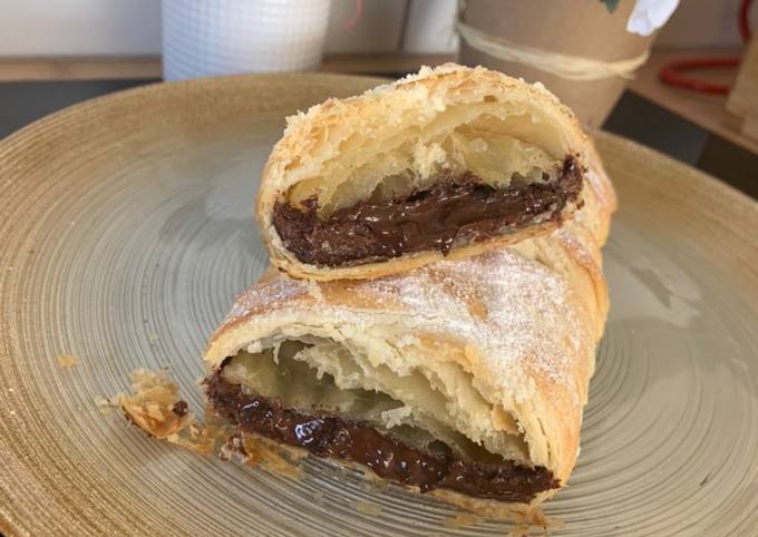 Tresse feuilletée au nutella