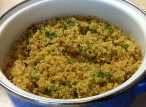 Párolt quinoa recept fotója