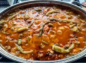 Una foto de Bacalao a la vizcaína