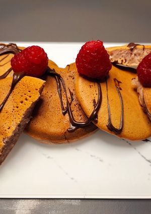 Foto di Pancakes ai lamponi