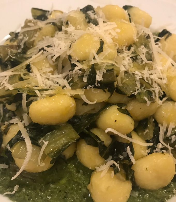 Foto di Gnocchi di patate con cicoria