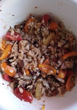 Una foto de Ensalada de Tomates Cherry con sabor Oriental