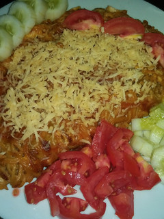 Foto resep Omelet Mie Keju