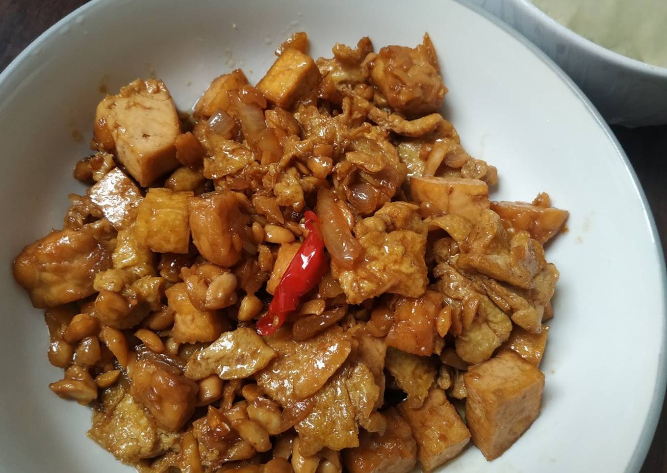 Oseng Telur Tahu Tempe Kecap