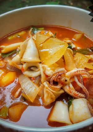 Foto resep Cumi saos padang simple