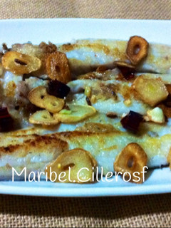 Una foto de Filetes de merluza con fritada Bilbaína