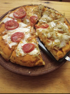 Una foto de Pizza rellena 🍕