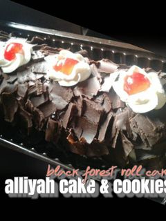 Foto resep Black Forest Roll Cake