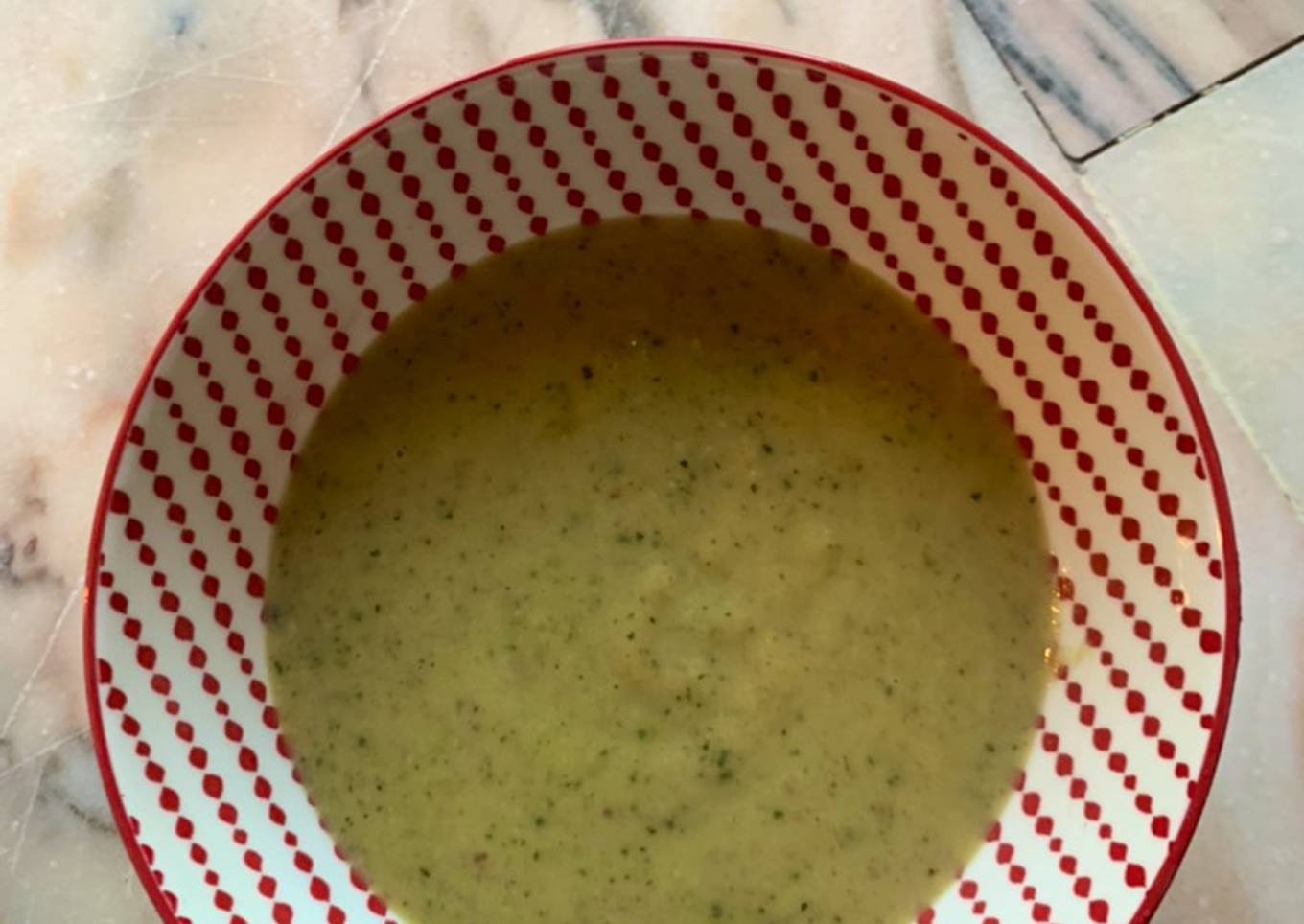 Crema de calabacín, champiñones y boniato asado