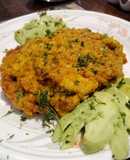 Filete de róbalo en cama de hash brown bañado en mi salsa básica