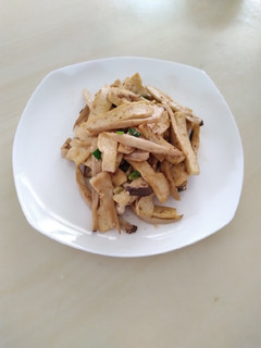 蠔油炒杏鮑菇豆乾 的食譜成品照片
