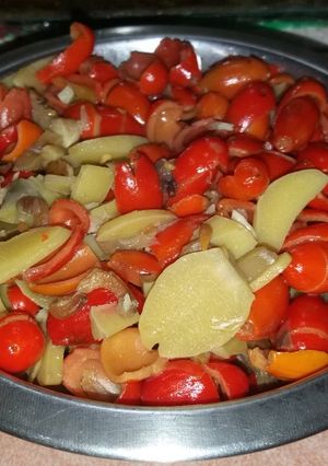 Foto resep Oseng kulit melinjo jengkol