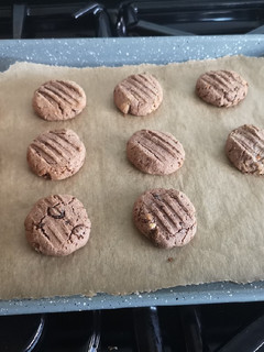 A picture of Almond butter and coconut cookies.