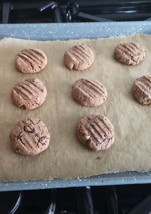A picture of Almond butter and coconut cookies.