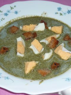 Spenót leves recept fotója