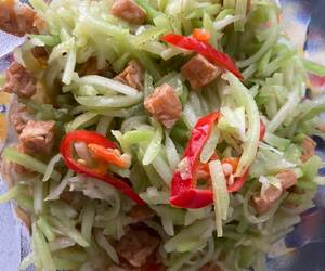 Resep mudah Tumis labu siam tempe Paling Enak