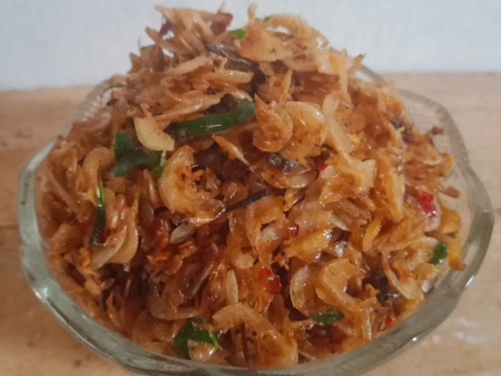 Bagaimana Menyiapkan Kering Pedas Udang Rebon (Rese) Anti Gagal
